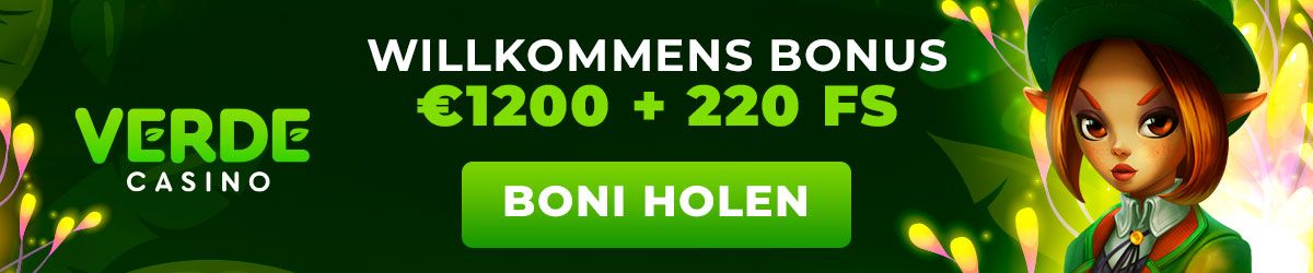 Wizualizacja Verde Casino Deutschland przedstawiająca gry i bonusy